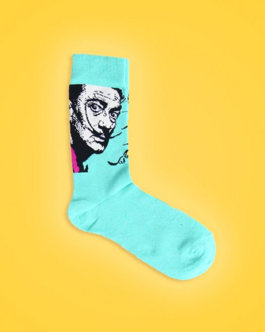Salvador Dali Açık Yeşil Soket Çorap